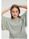 Moodo Halenka so širokými rukávmi olivová Moodo