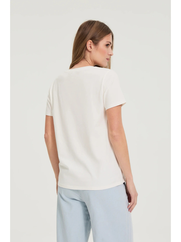 Moodo Halenka s potlačou biela Moodo