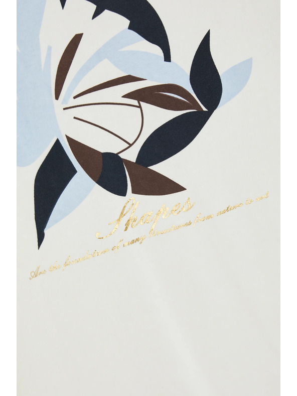 Moodo Halenka s potlačou biela Moodo