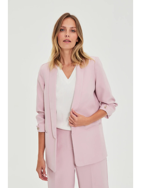 Moodo Sako so zvrásnými rukávmi ružové Moodo