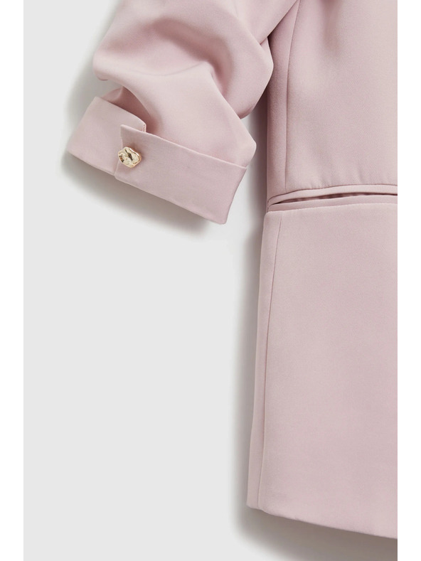 Moodo Sako so zvrásnými rukávmi ružové Moodo