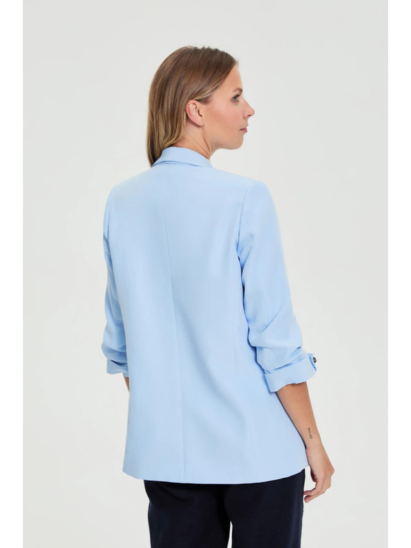 Moodo Sako so zvrásnými rukávmi svetlo modré Moodo