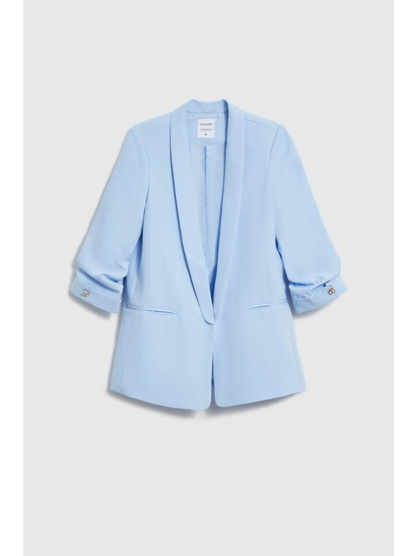Moodo Sako so zvrásnými rukávmi svetlo modré Moodo