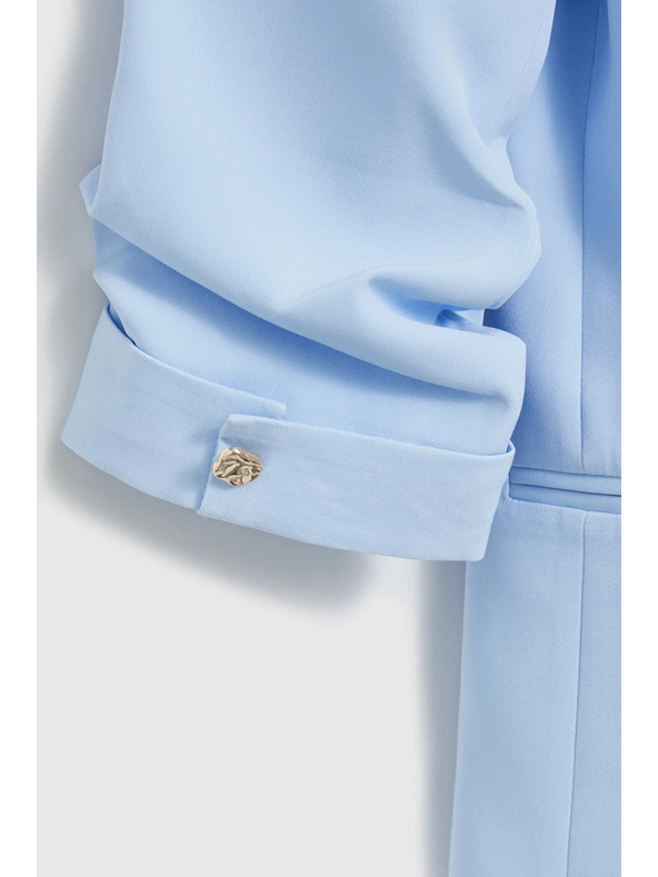 Moodo Sako so zvrásnými rukávmi svetlo modré Moodo