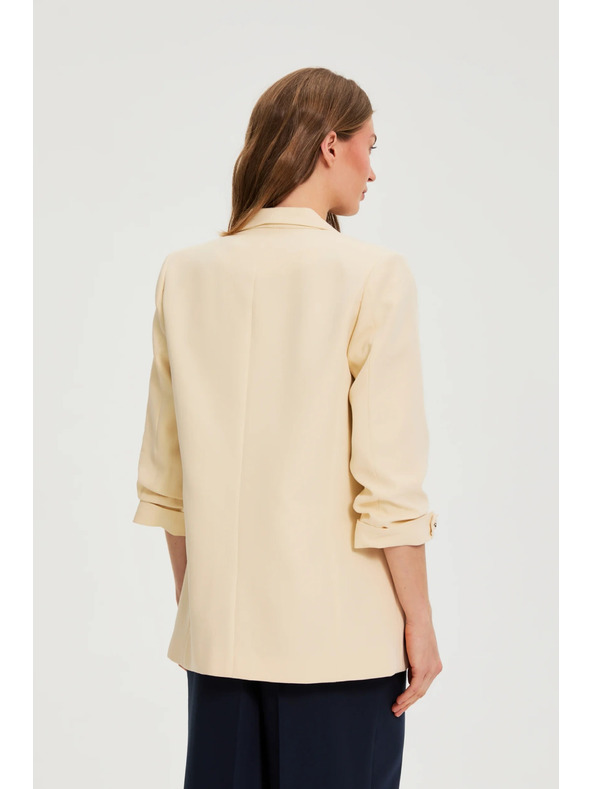 Moodo Sako so zvrásnými rukávmi žlté Moodo