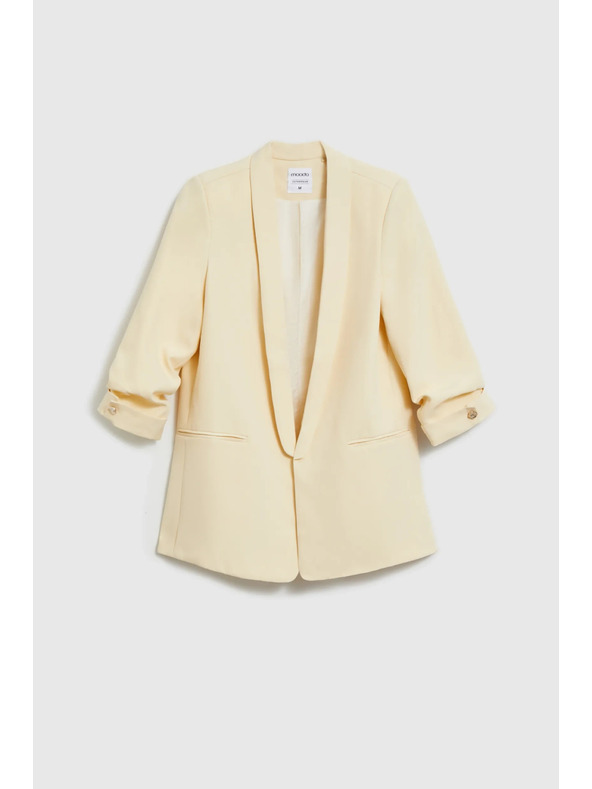 Moodo Sako so zvrásnými rukávmi žlté Moodo