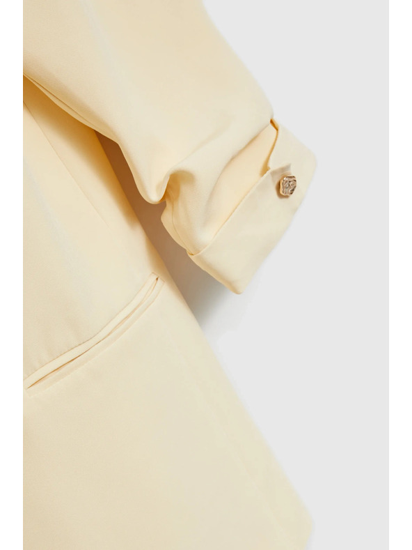 Moodo Sako so zvrásnými rukávmi žlté Moodo