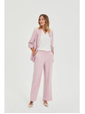 Moodo Nohavice s lemovaním ružové Moodo
