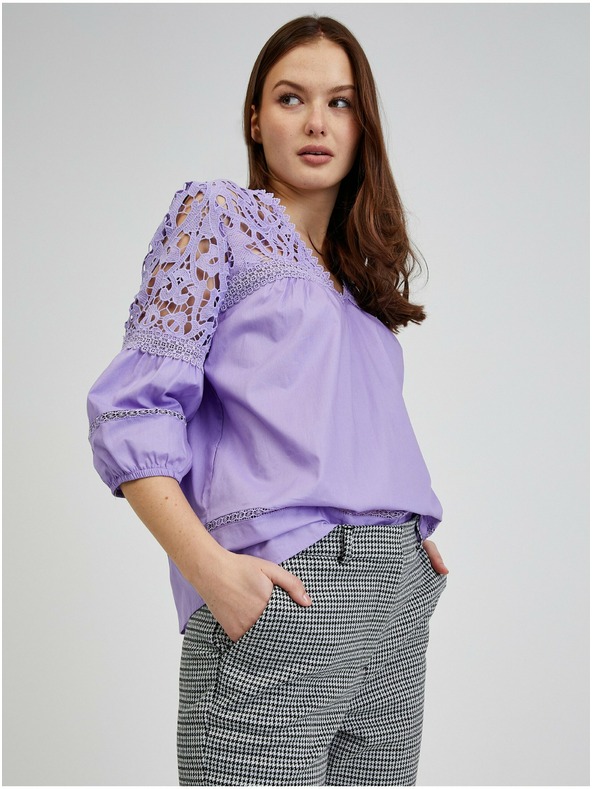 Orsay Bielo-čierne dámske vzorované nohavice ORSAY