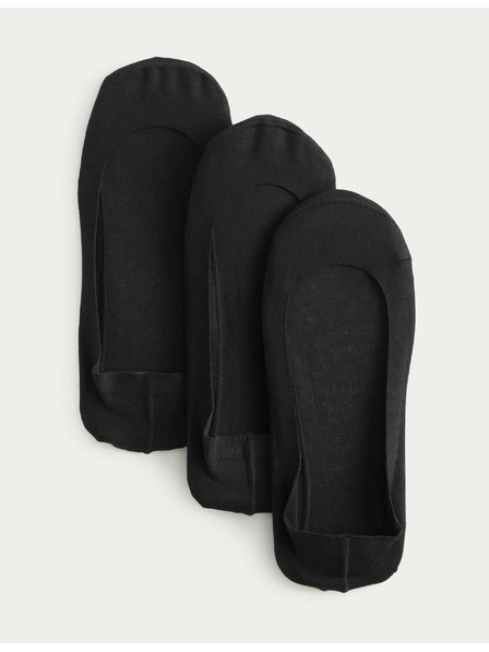 Marks & Spencer Sada troch čiernych dámskych ponožiek Marks & Spencer