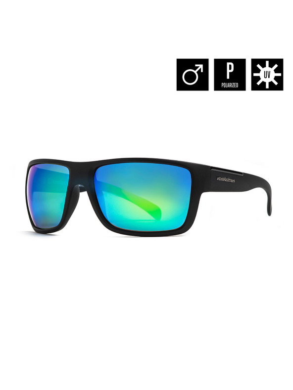 Horsefeathers Slnečné okuliare Zenith - matt black/mirror green