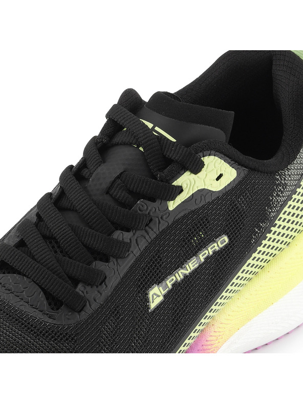 ALPINE PRO Dámska bežecká obuv s podošvou carbon plate ALPINE PRO HARRA black