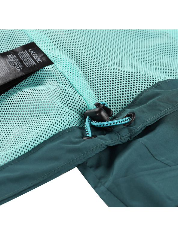 ALPINE PRO Dámska nepremokavá bunda s ptx membránou ALPINE PRO NOREMA 3 teal