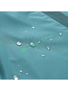 ALPINE PRO Dámska nepremokavá bunda s ptx membránou ALPINE PRO NOREMA 3 teal