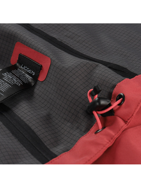 ALPINE PRO Dámska nepremokavá bunda s ptx membránou ALPINE PRO ZARRA 2 cardinal