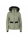 ALPINE PRO Dámska lyžiarska softshellová bunda s membránou ALPINE PRO DOWELA 2 oil green