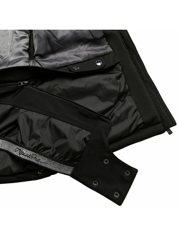 ALPINE PRO Dámska lyžiarska softshellová bunda s membránou ALPINE PRO DOWELA 2 black