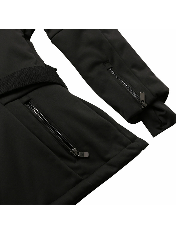 ALPINE PRO Dámska lyžiarska softshellová bunda s membránou ALPINE PRO DOWELA 2 black