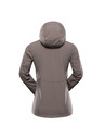ALPINE PRO Dámska softshellová bunda s membránou ALPINE PRO HOORA 2 driftwood