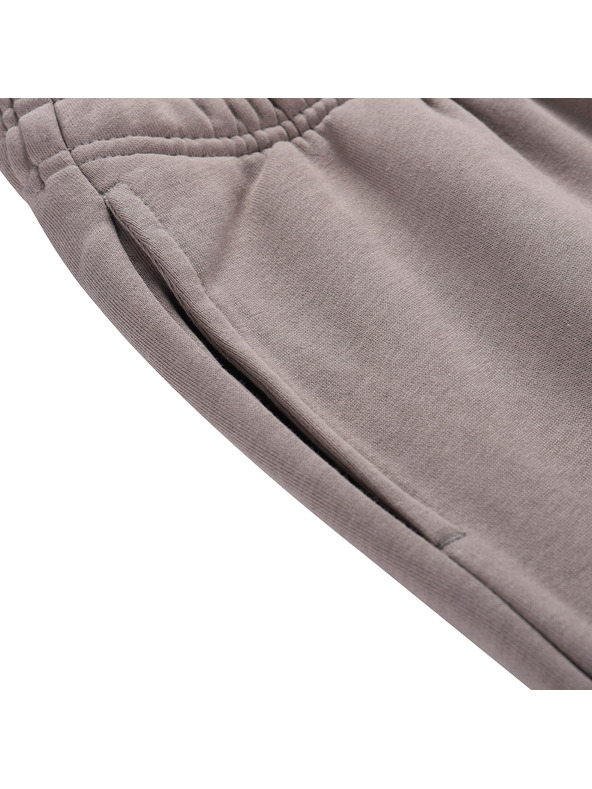 ALPINE PRO Dámske bavlnené tepláky ALPINE PRO DAKKA driftwood