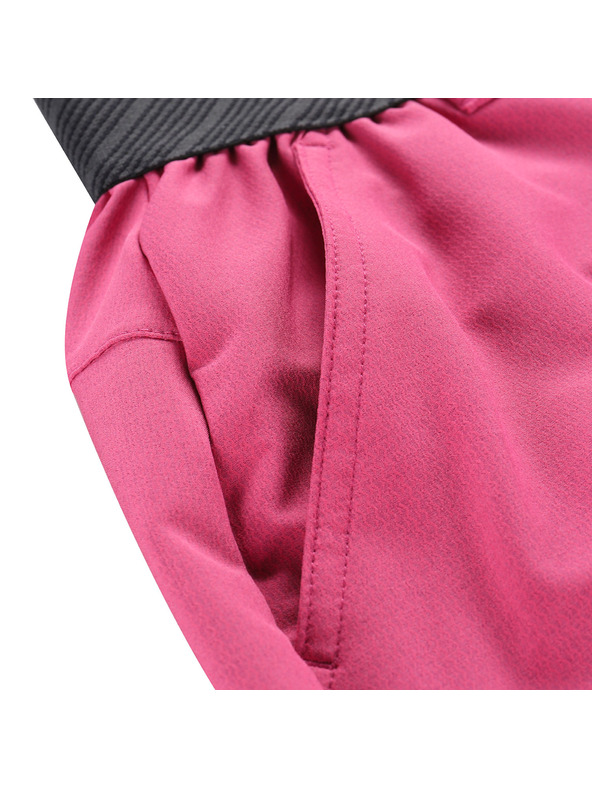 ALPINE PRO Dámske rýchloschnúce kraťasy ALPINE PRO ZAMBA 4 fuchsia red