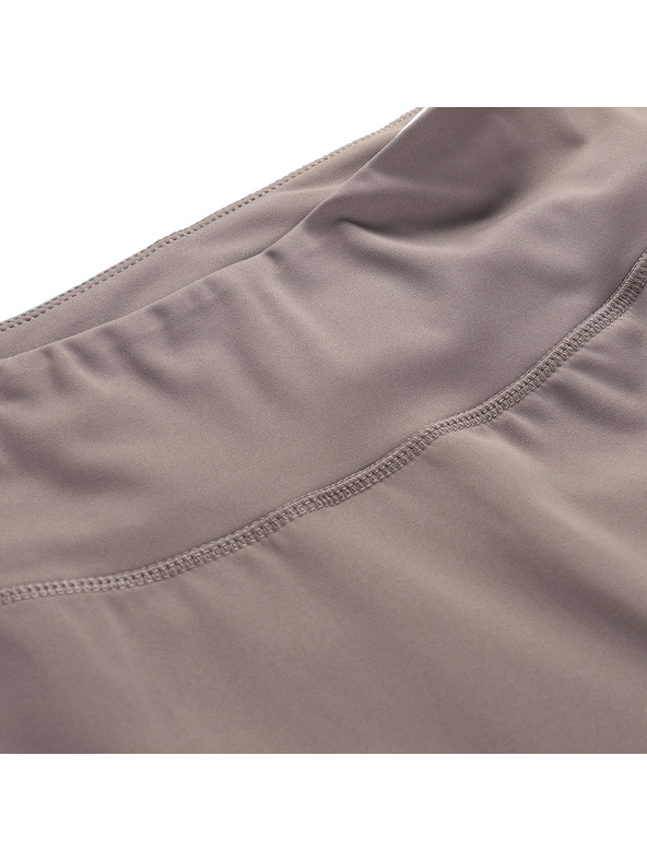 ALPINE PRO Dámske rýchlo schnúce legíny ALPINE PRO GARELA driftwood