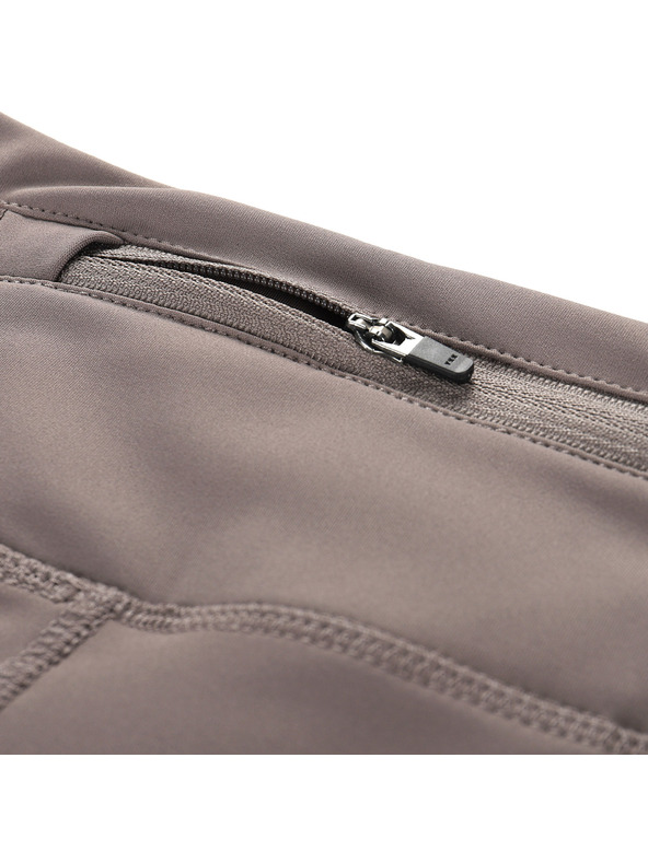 ALPINE PRO Dámske rýchlo schnúce legíny ALPINE PRO GARELA driftwood