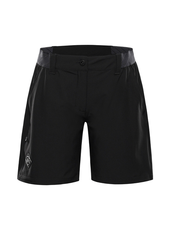 ALPINE PRO Dámske rýchloschnúce šortky ALPINE PRO ZAMBA 4 black