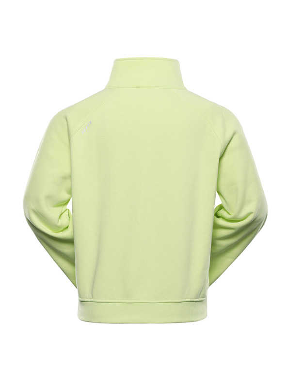 ALPINE PRO Dámska bavlnená mikina ALPINE PRO NEGGA luminary green