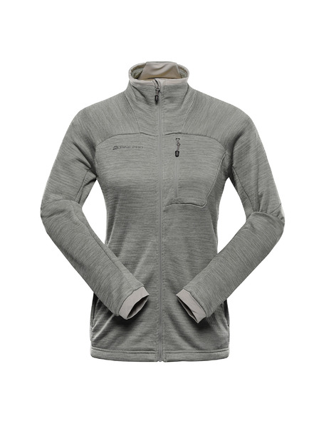 ALPINE PRO Dámska rýchloschnúca mikina ALPINE PRO ONNECA 3 abbey stone