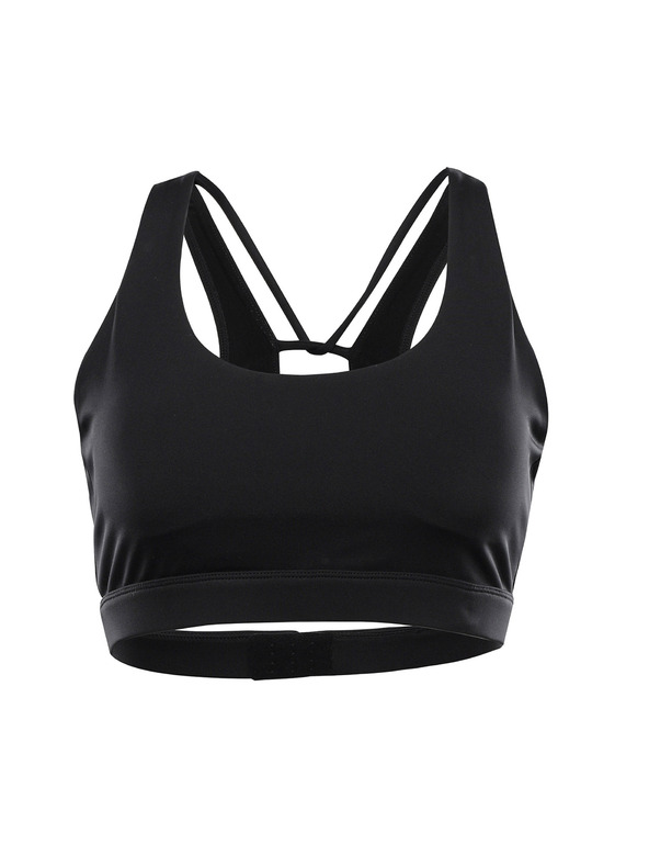 ALPINE PRO Dámsky rýchlo schnutúci top s cool dry ALPINE PRO BRATA black