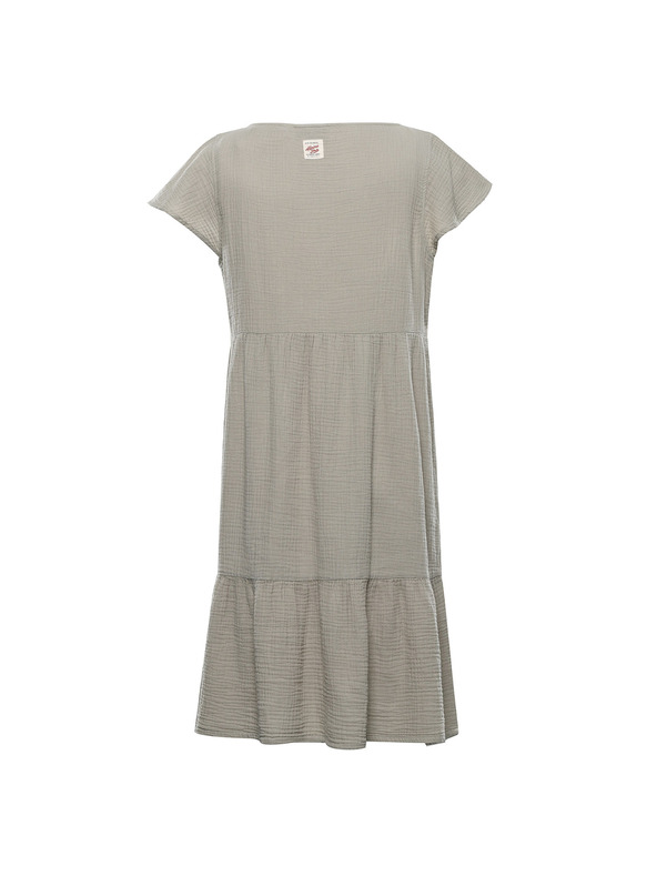 ALPINE PRO Dámske bavlnené šaty ALPINE PRO AKESA abbey stone