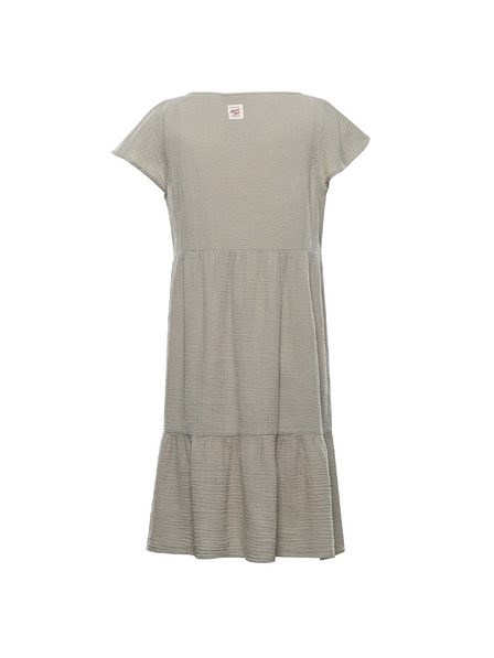 ALPINE PRO Dámske bavlnené šaty ALPINE PRO AKESA abbey stone