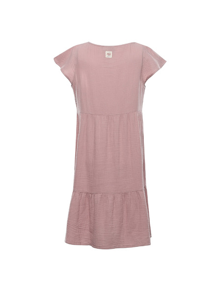 ALPINE PRO Dámske bavlnené šaty ALPINE PRO AKESA pale mauve