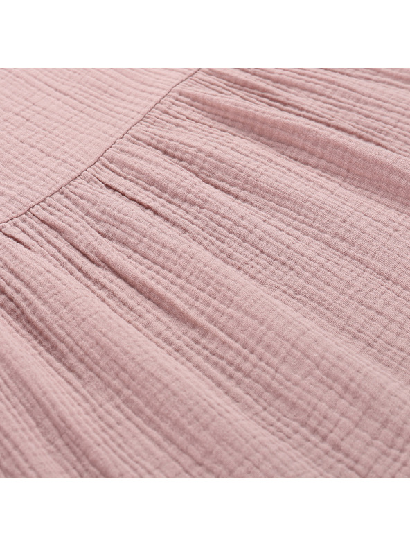 ALPINE PRO Dámske bavlnené šaty ALPINE PRO AKESA pale mauve