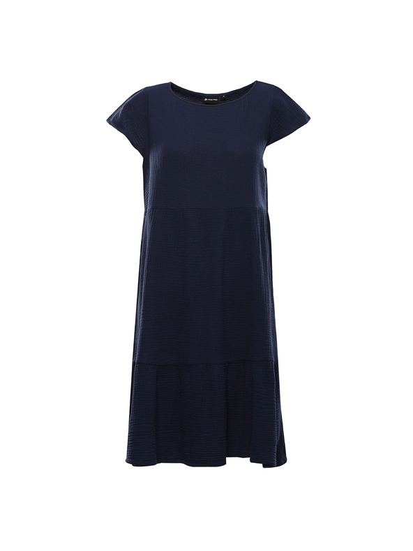 ALPINE PRO Dámske bavlnené šaty ALPINE PRO AKESA moonlit ocean