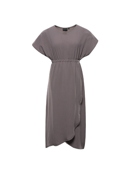 ALPINE PRO Dámske letné šaty ALPINE PRO URAMA driftwood