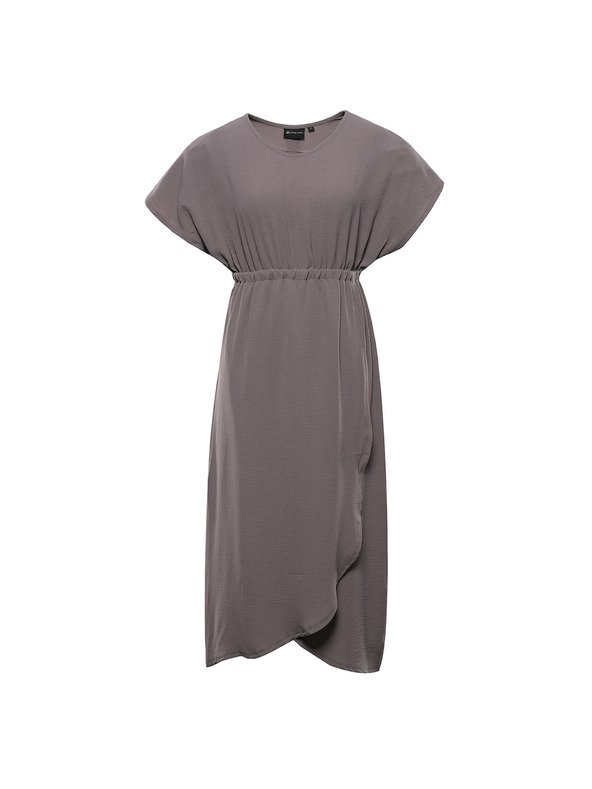 ALPINE PRO Dámske letné šaty ALPINE PRO URAMA driftwood