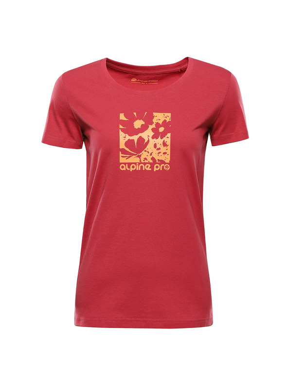 ALPINE PRO Dámske tričko z organickej bavlny ALPINE PRO TERMESA 3 cardinal varianta pb