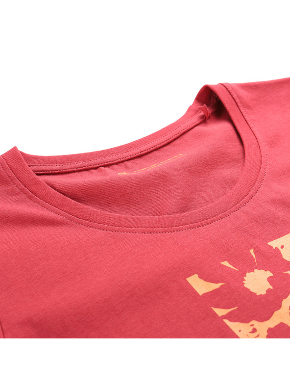 ALPINE PRO Dámske tričko z organickej bavlny ALPINE PRO TERMESA 3 cardinal varianta pb