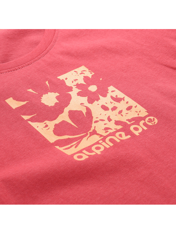 ALPINE PRO Dámske tričko z organickej bavlny ALPINE PRO TERMESA 3 cardinal varianta pb
