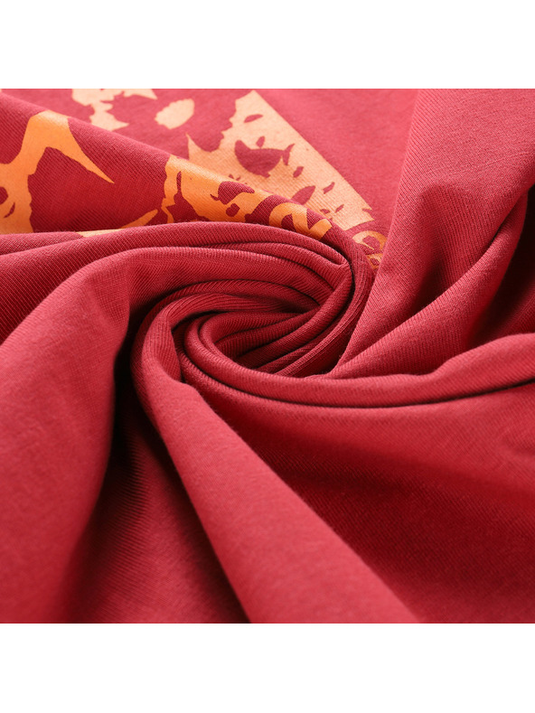 ALPINE PRO Dámske tričko z organickej bavlny ALPINE PRO TERMESA 3 cardinal varianta pb