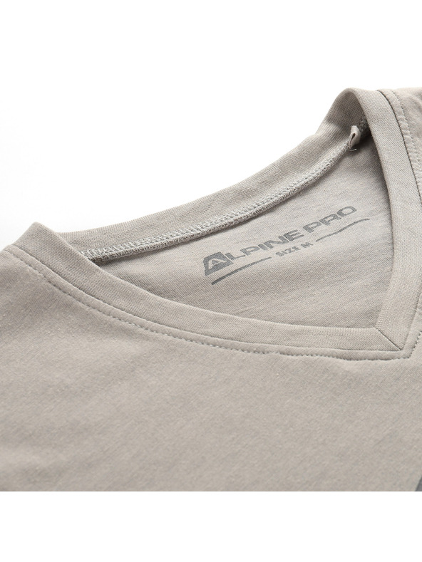 ALPINE PRO Dámske tričko z nemačkavého materiálu ALPINE PRO NOGERA dove varianta pa