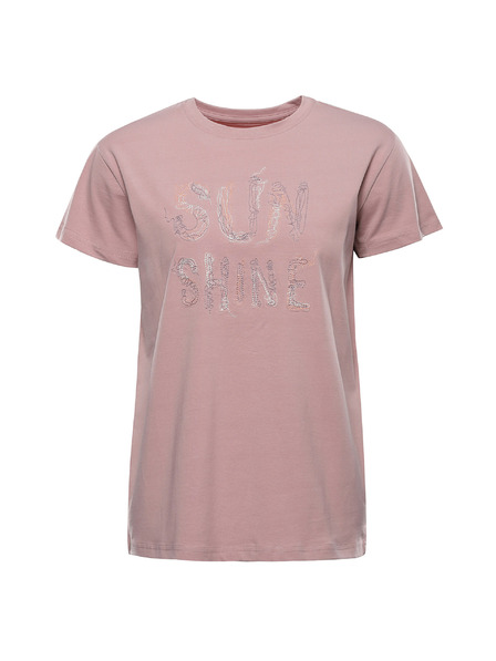 ALPINE PRO Dámske bavlnené tričko ALPINE PRO DORGA pale mauve variant pb