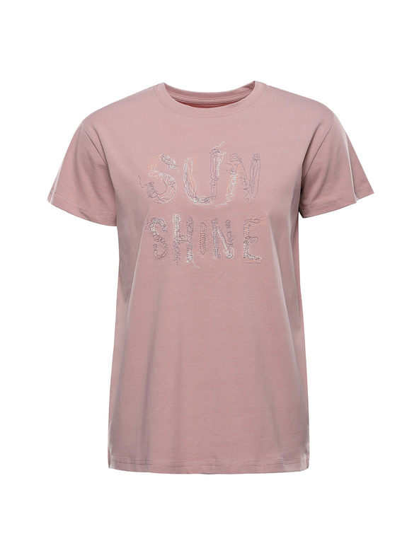 ALPINE PRO Dámske bavlnené tričko ALPINE PRO DORGA pale mauve variant pb