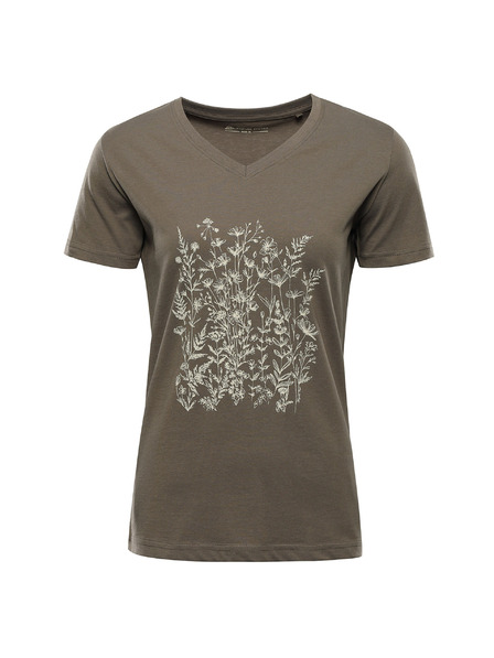 ALPINE PRO Dámske bavlnené tričko ALPINE PRO DORENA stone gray variant pa