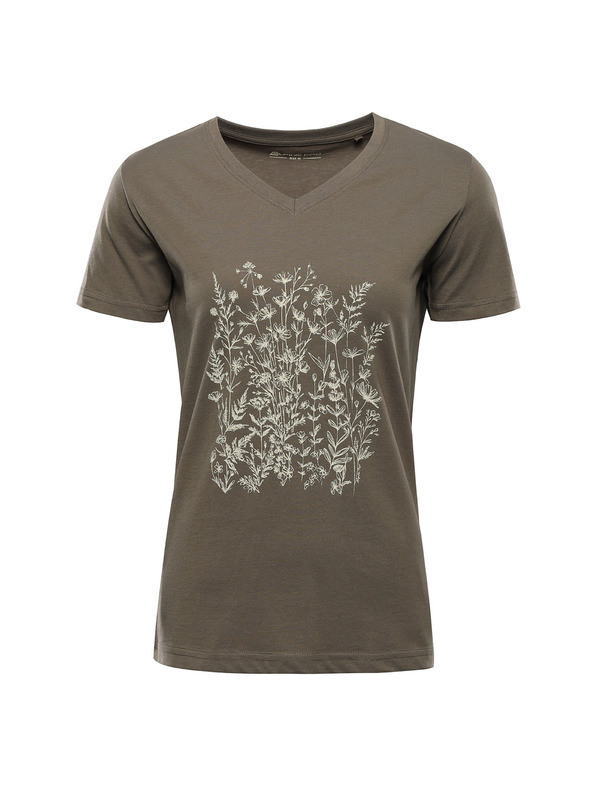 ALPINE PRO Dámske bavlnené tričko ALPINE PRO DORENA stone gray variant pa