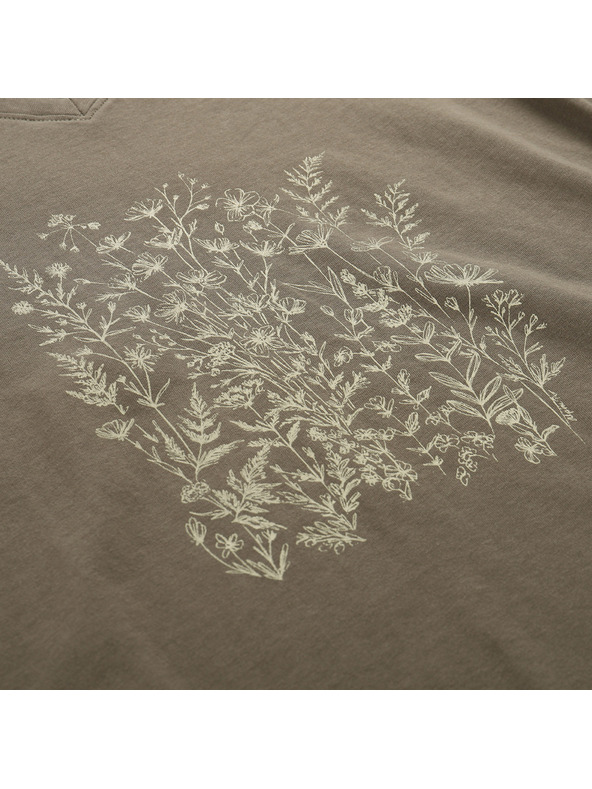 ALPINE PRO Dámske bavlnené tričko ALPINE PRO DORENA stone gray variant pa