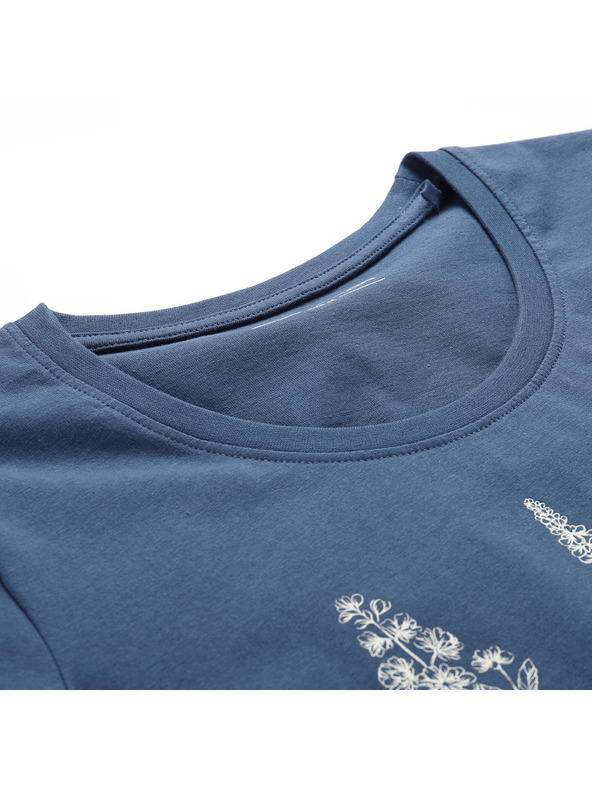 ALPINE PRO Dámske tričko z organickej bavlny ALPINE PRO TERMESA 3 blue wing teal varianta pa