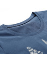 ALPINE PRO Dámske tričko z organickej bavlny ALPINE PRO TERMESA 3 blue wing teal varianta pa